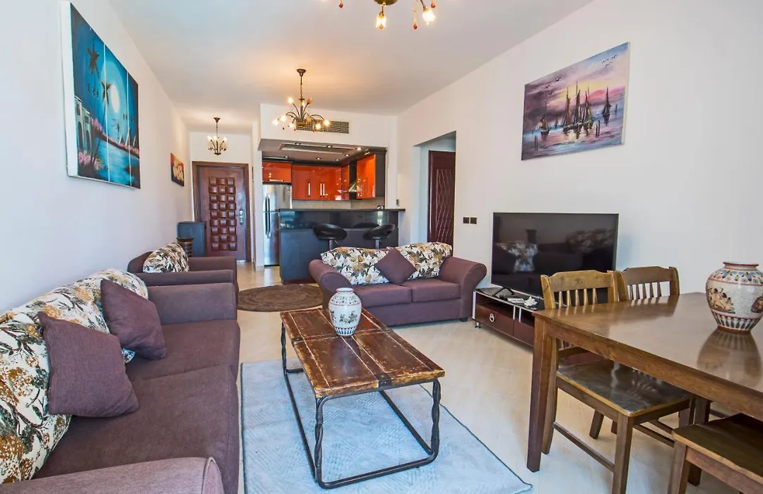 Premium Sea View 2 Bedrooms 2 Bathrooms Apartment Located Within Gravity Hotel & Aquapark Hurghada-1
